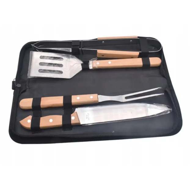 Набір аксесуарів для барбекю BBQ Tools Set AL 4 у чохлі - фото 3