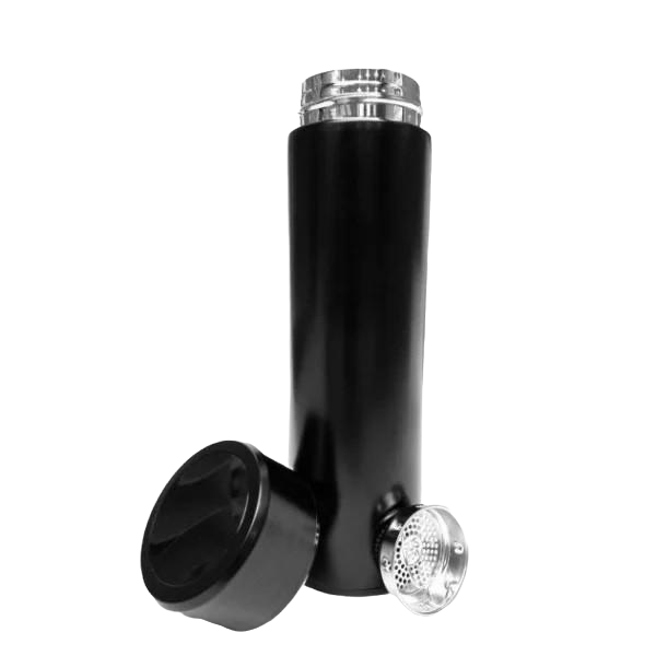 Термос с индикатором температуры 500 мл Черный (17157)