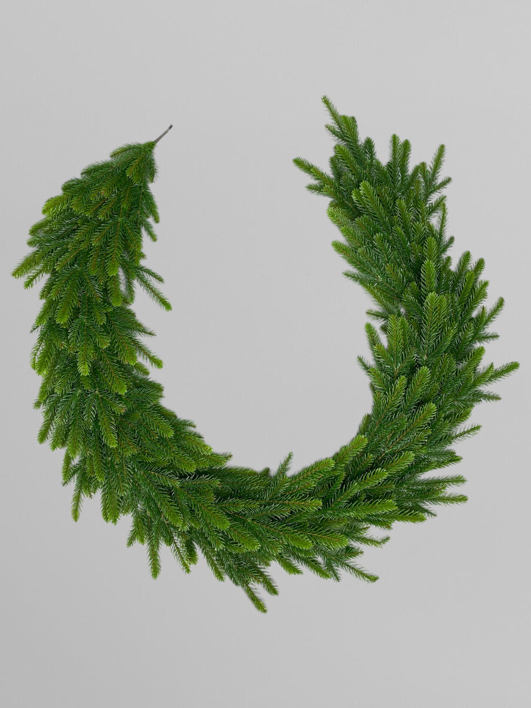 Хвойная гирлянда литая Forest 200 см Зеленый (Н02014)