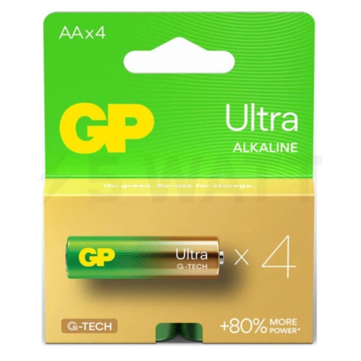 Батарейка GP LR6/AA Ultra Alkaline 1,5V 4 шт. (4891199217357)