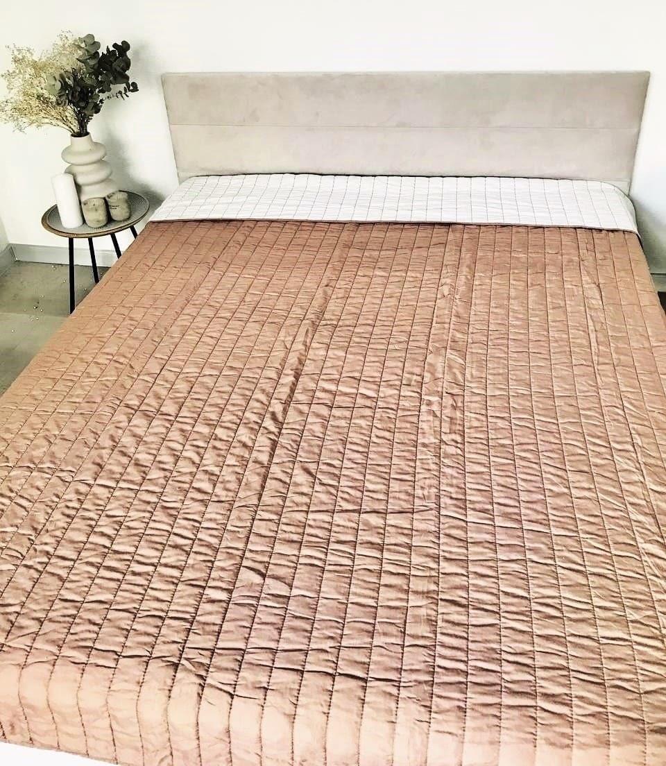 Покрывало Nostra двухстороннее антиаллергенное 240х260 см Коричневый (L0018DarkCacao)