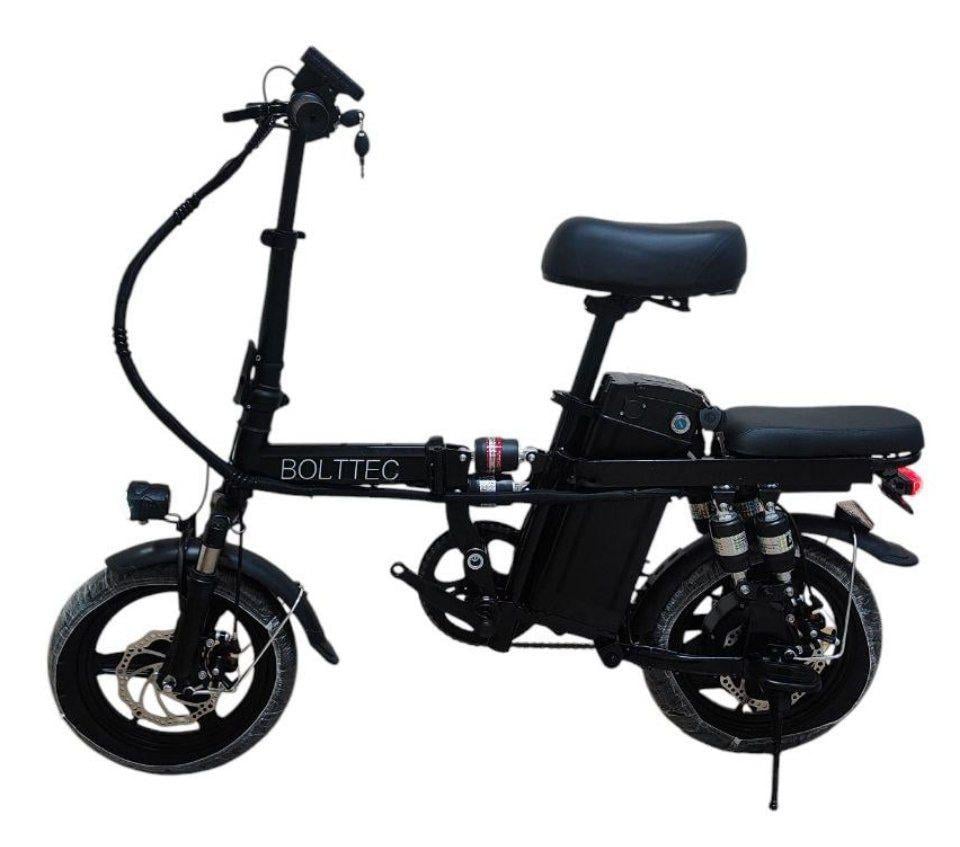 Електровелосипед Bolttec складний двомісний PASS-система 48V 19 Ah 800W Чорний (24836329)