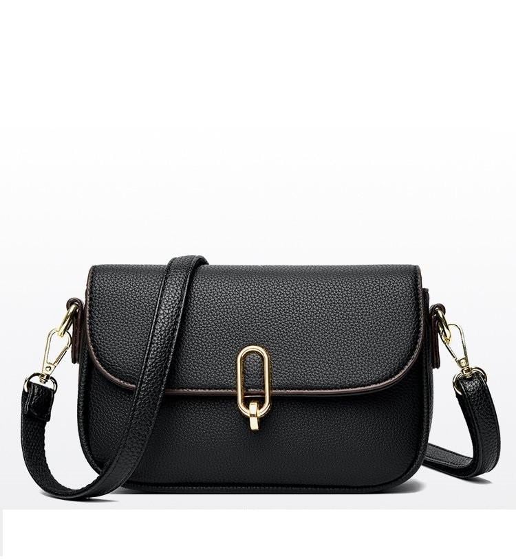 Сумка жіноча з натуральної шкіри КиП маленька Чорний (2571116191)