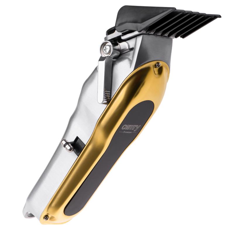 Машинка для стрижки волос Camry CR 2844 аккумуляторная 100 Вт с LCD дисплеем USB 4 насадки Gold - фото 4 Машинка для стрижки волос Camry CR 2844 аккумуляторная 100 Вт с LCD дисплеем USB 4 насадки Gold - фото 4