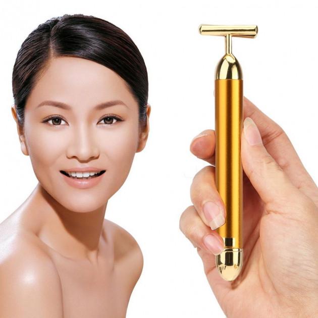 Вибромассажер для лица Revoskin Energy Beauty Bar ионный Gold - фото 9