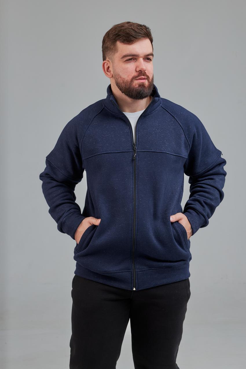 Кофта мужской М0143.4 на замке L Синий флам (637-1-62) Кофта мужской М0143.4 на замке L Синий флам (637-1-62)