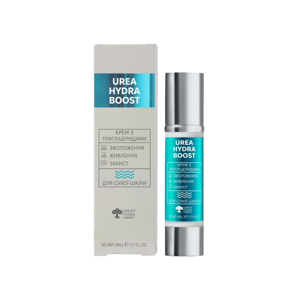 Крем для сухої та зневодненої шкіри Green Pharm Cosmetic Urea Hydra Boost 50 мл