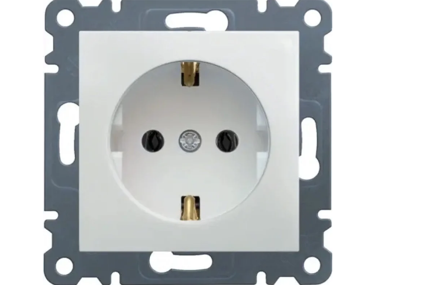 Розетка одинарная Hager Lumina WL1050 Белый (35876040)
