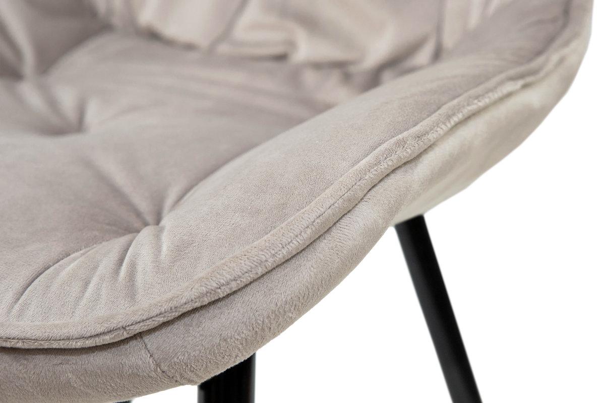 Стілець кухонний Мікс Меблі Прадо-R Чорний/Велюр бежевий - фото 7