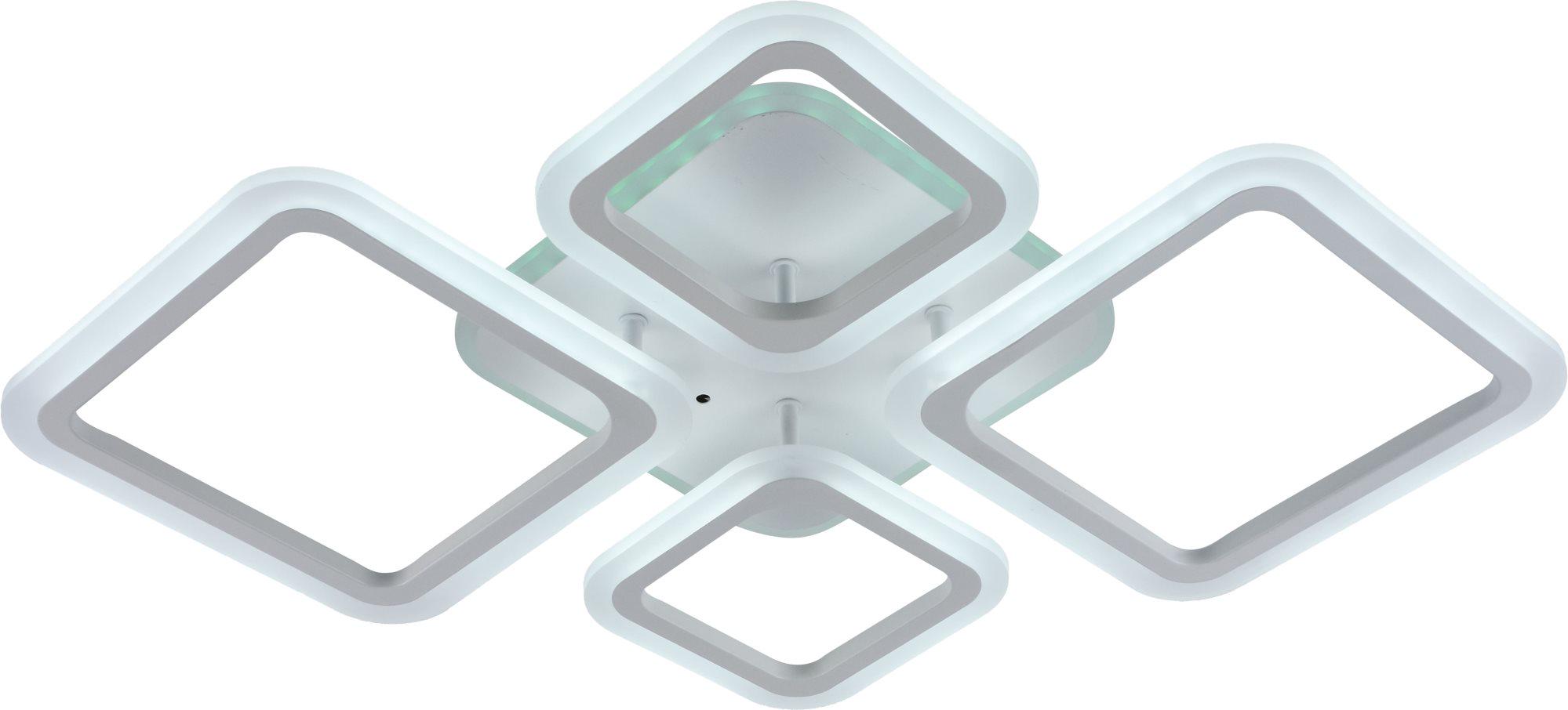 Люстра светодиодная Sirius LI8822/2+2 WH RGB 88 W 8 W акриловая (000035193)