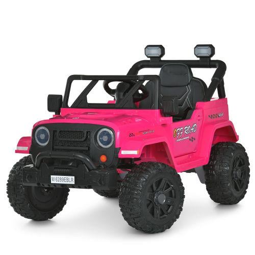 Дитячий електромобіль Джип M 6289EBLR-8 Рожевий