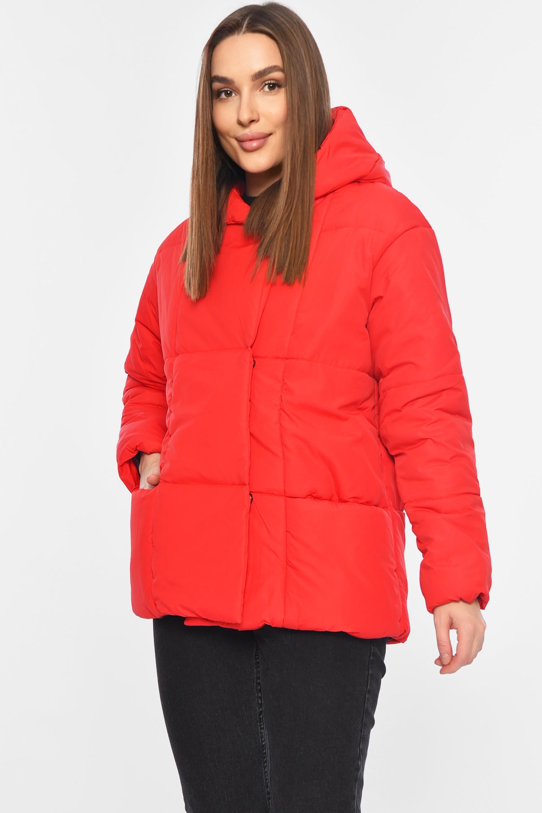 Куртка женская демисезонная M Красный (196399)