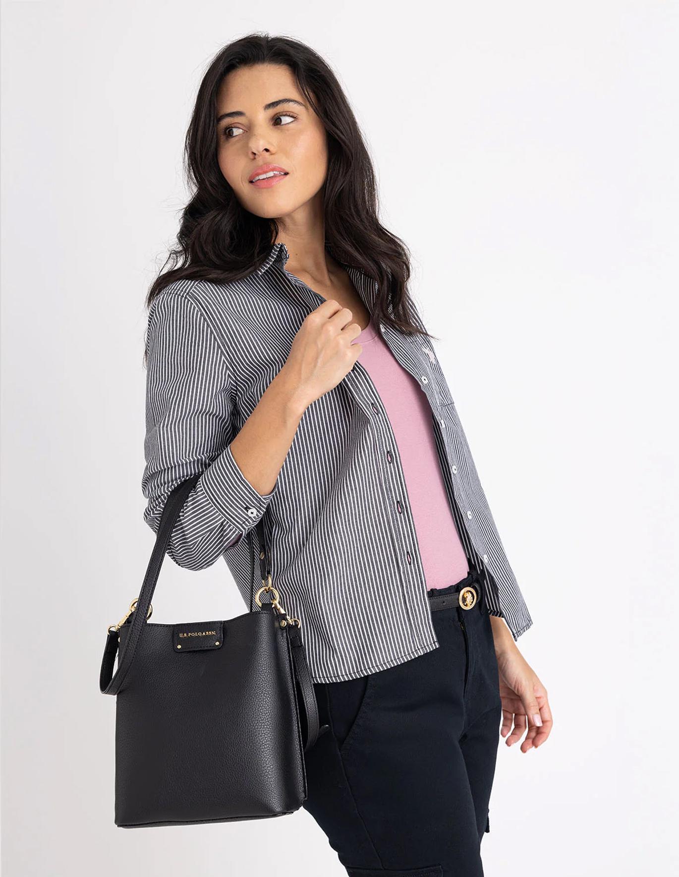 Сумка-мішок U.S. POLO ASSN Чорний (0357) - фото 3 Сумка-мішок U.S. POLO ASSN Чорний (0357) - фото 3