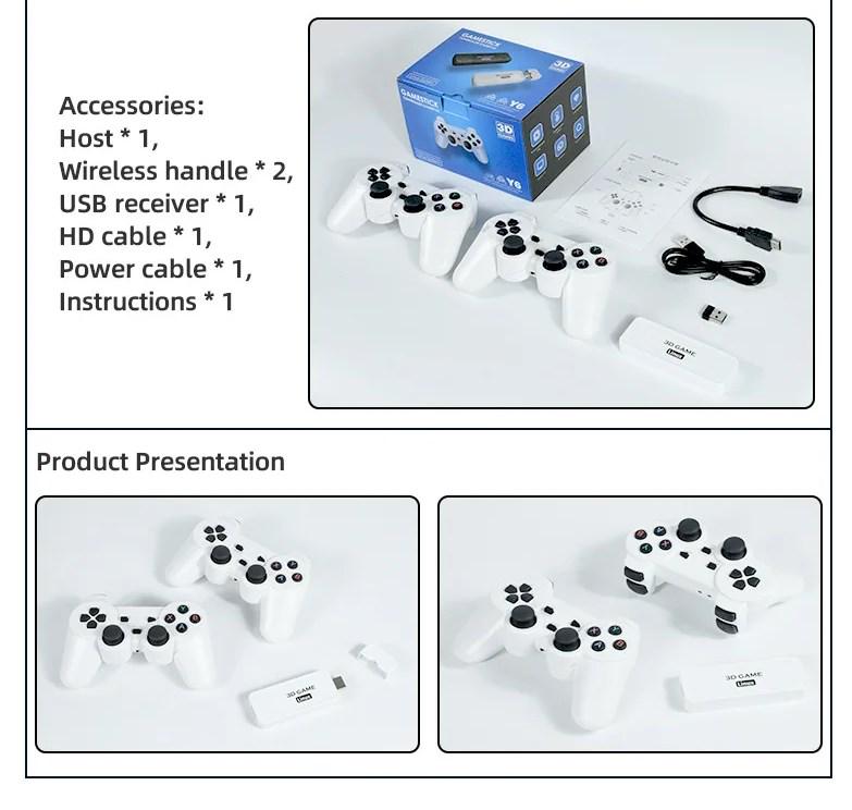 Ігрова консоль Linux Y6 Powkiddy Boyhom 128Gb 11000+ добірних ігор/батарейки для контролерів 4 шт. (1583) - фото 4
