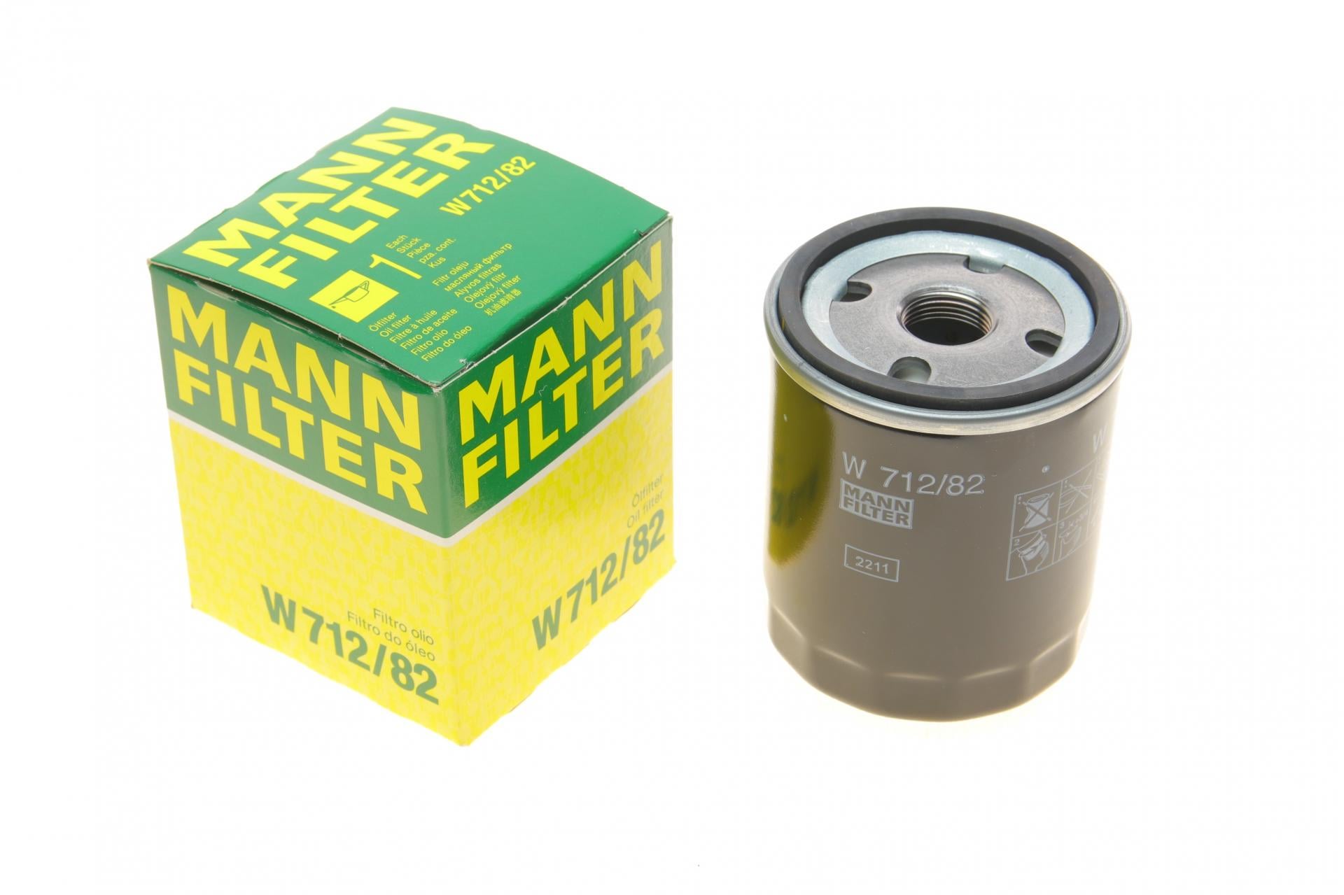 Фильтр масляный Mann-Filter для Ford Focus/C-Max/Galaxy 1,8 TDCI 04-12 (W 712/82)