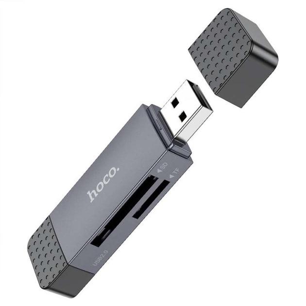 Картридер Hoco HB45 Spirit 2в1 USB 3.0 Type-C для SD/TF (23716122) - фото 3 Картридер Hoco HB45 Spirit 2в1 USB 3.0 Type-C для SD/TF (23716122) - фото 3
