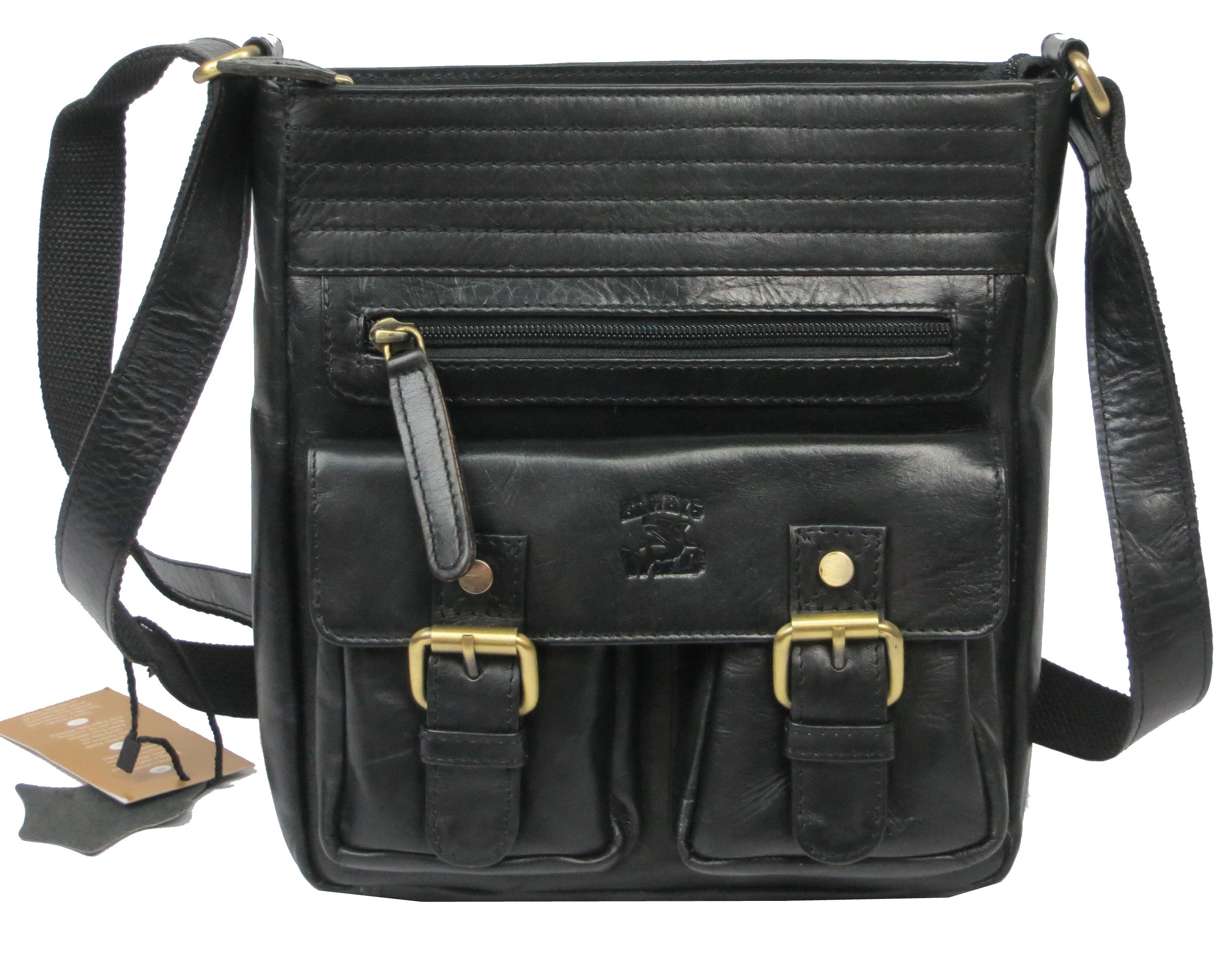 Сумка чоловіча Always Wild шкіряна Чорний (C48.0525)