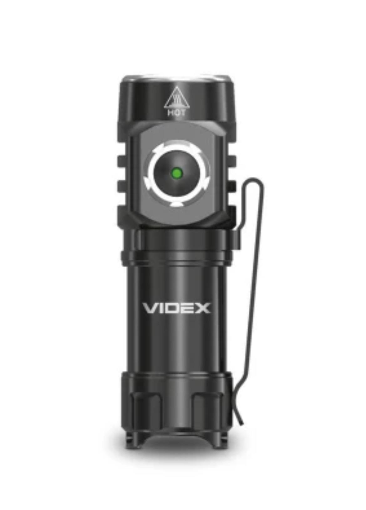 Ліхтар портативний світлодіодний Videx A055 600 Lm 5700 K Чорний (meg600)