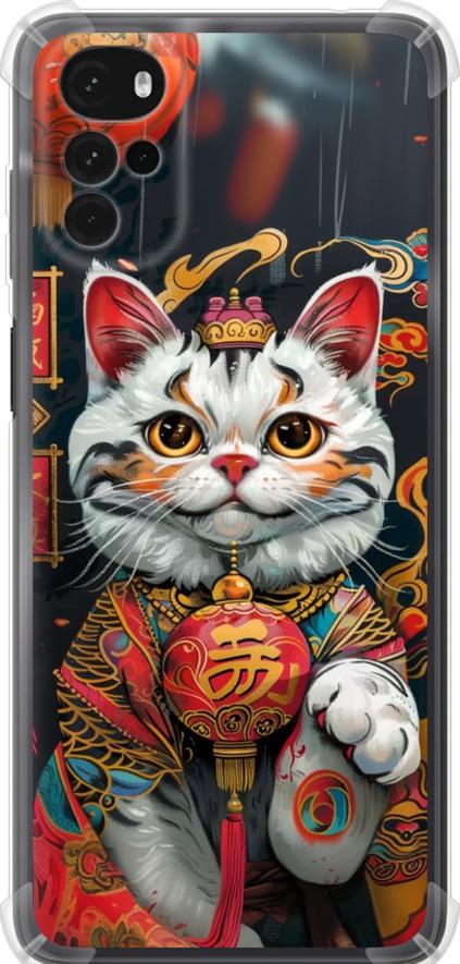 Чехол на Motorola G22 China Cat v2 (6135sp-2681-42517)