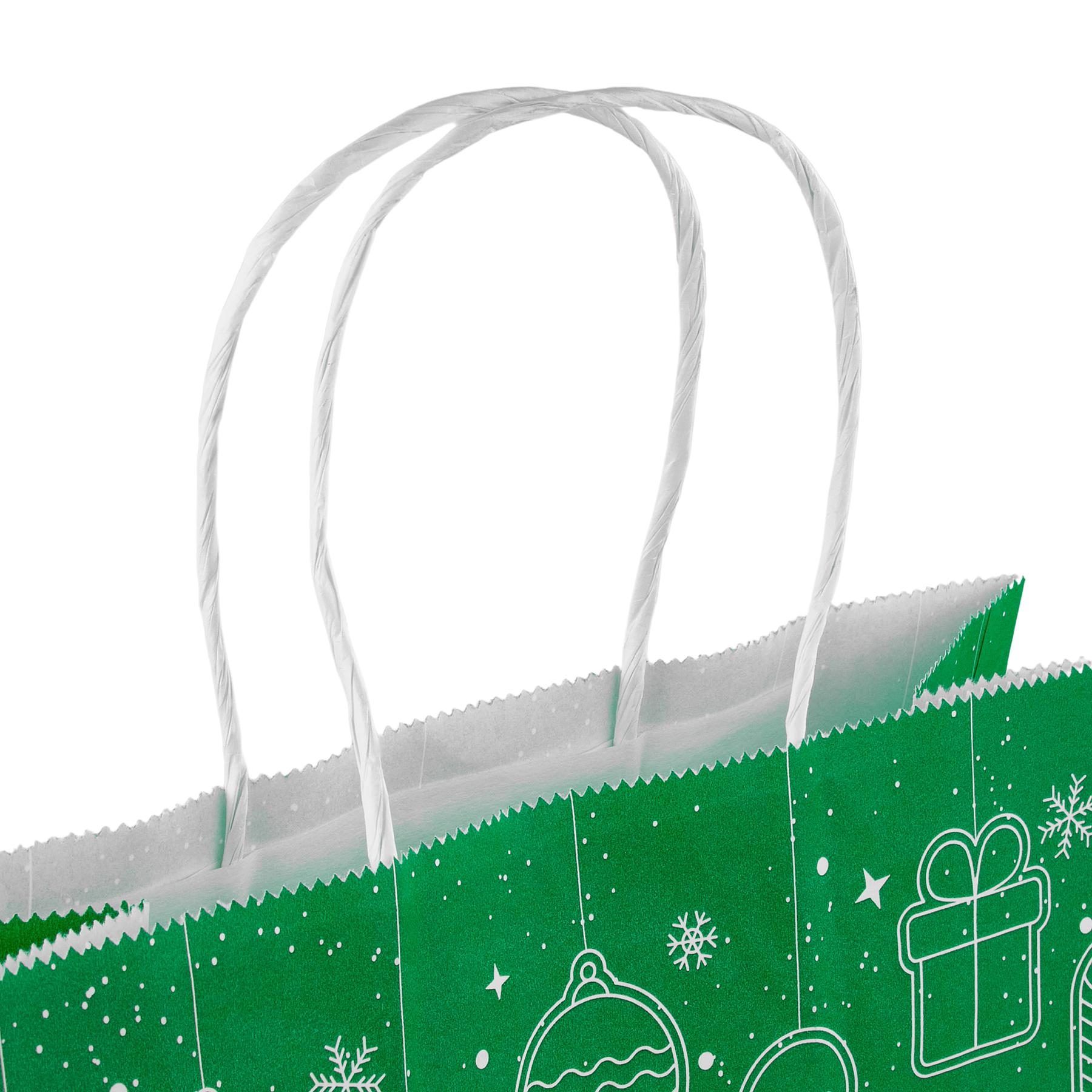 Подарочный пакет "С Новым годом" краф 315х240х110 мм Зеленый (3152402) - фото 2 Подарочный пакет "С Новым годом" краф 315х240х110 мм Зеленый (3152402) - фото 2