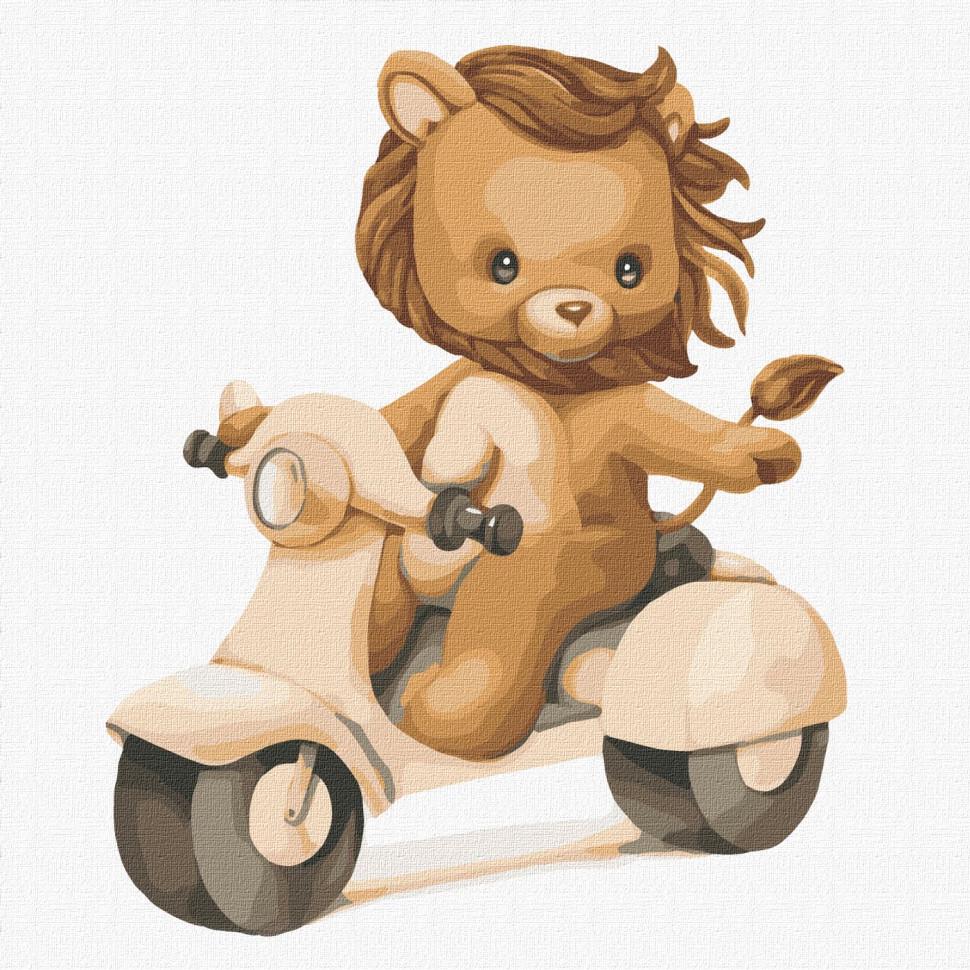 Картина по номерам Ідейка Будущий байкер 30x30 см (KHO2395)