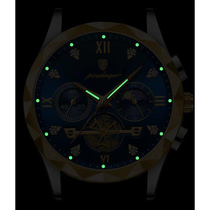 Годинник наручний чоловічий Poedagar Turbo Silver (1680) - фото 9