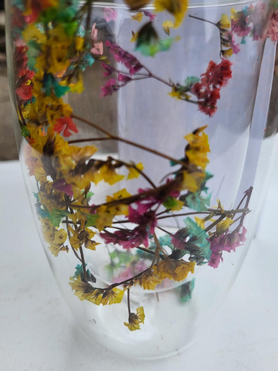 Стакан с двойными стенками Сухоцветы стеклянные 450 мл (25181160) - фото 6 Стакан с двойными стенками Сухоцветы стеклянные 450 мл (25181160) - фото 6