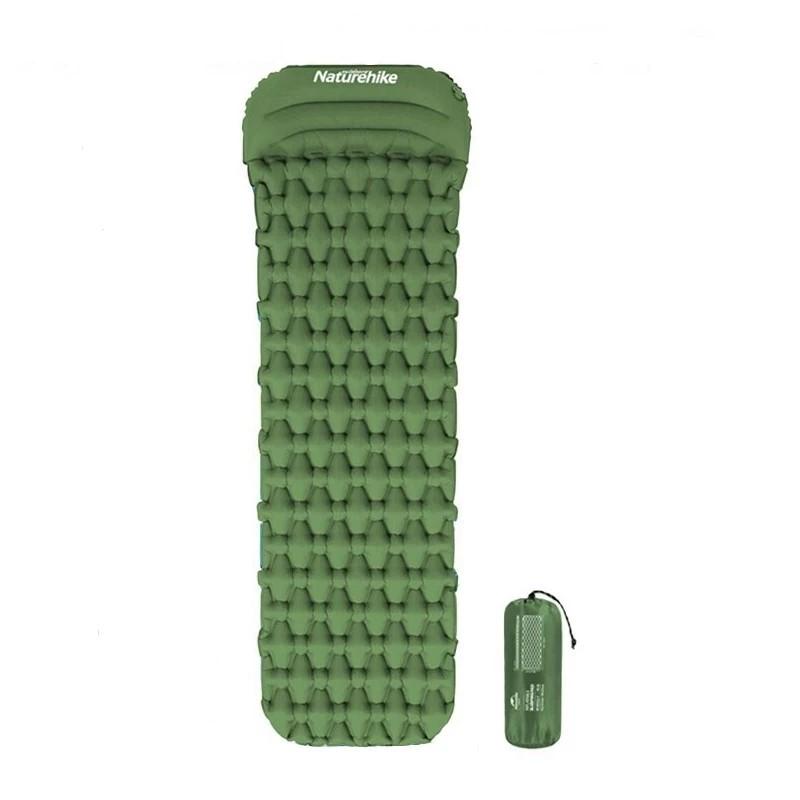 Матрац надувний з подушкою Naturehike FC-12 NH19Z003-P Army Green (6927595737750)