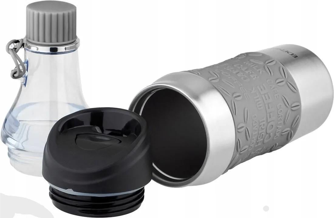 Термос-пляшка Edenberg 2в1 зі 380 мл Сірий (EB-634) - фото 2