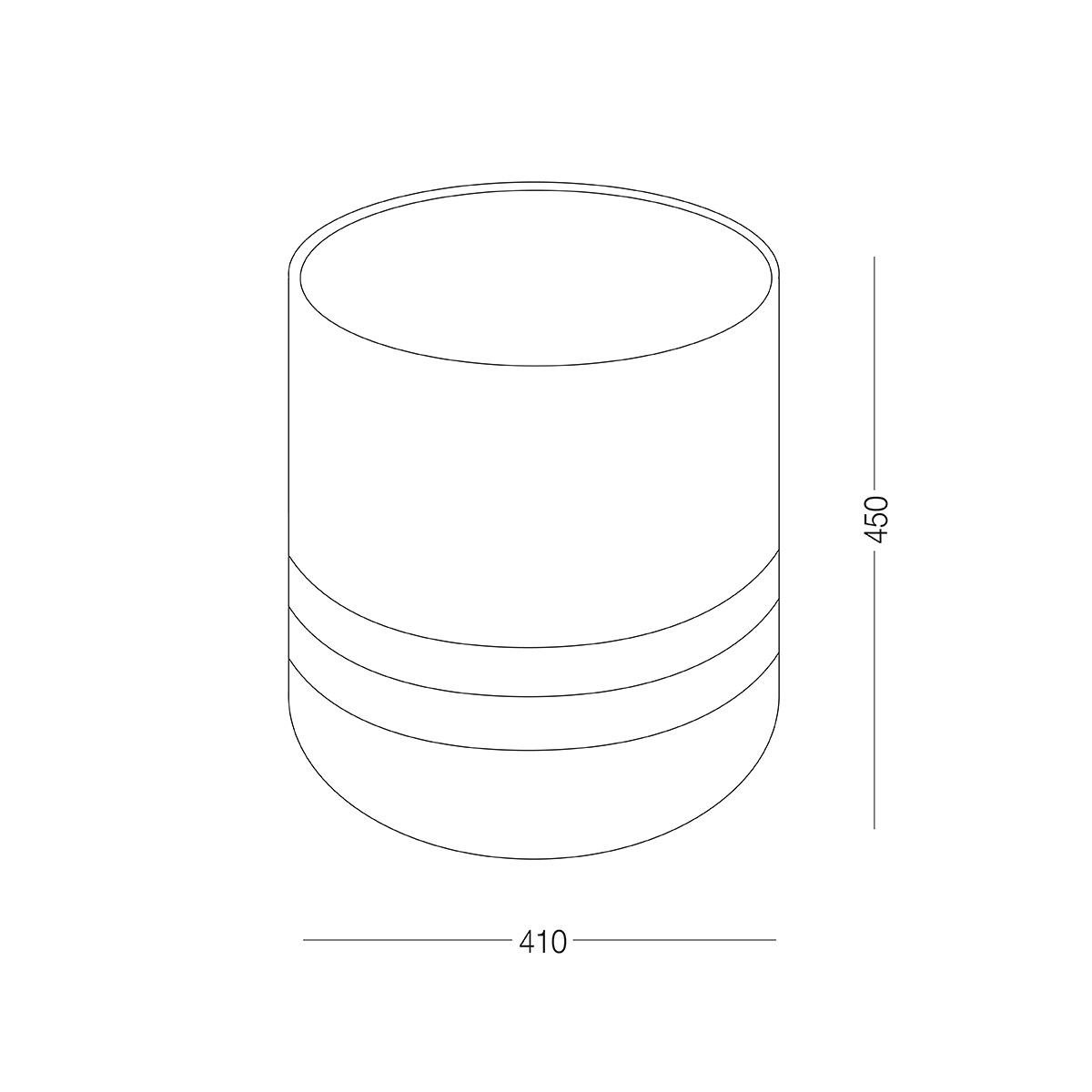 Корзина для хранения MVM TH-16 GRAY/WHITE тканевый 450x410x410 мм (211912) - фото 2