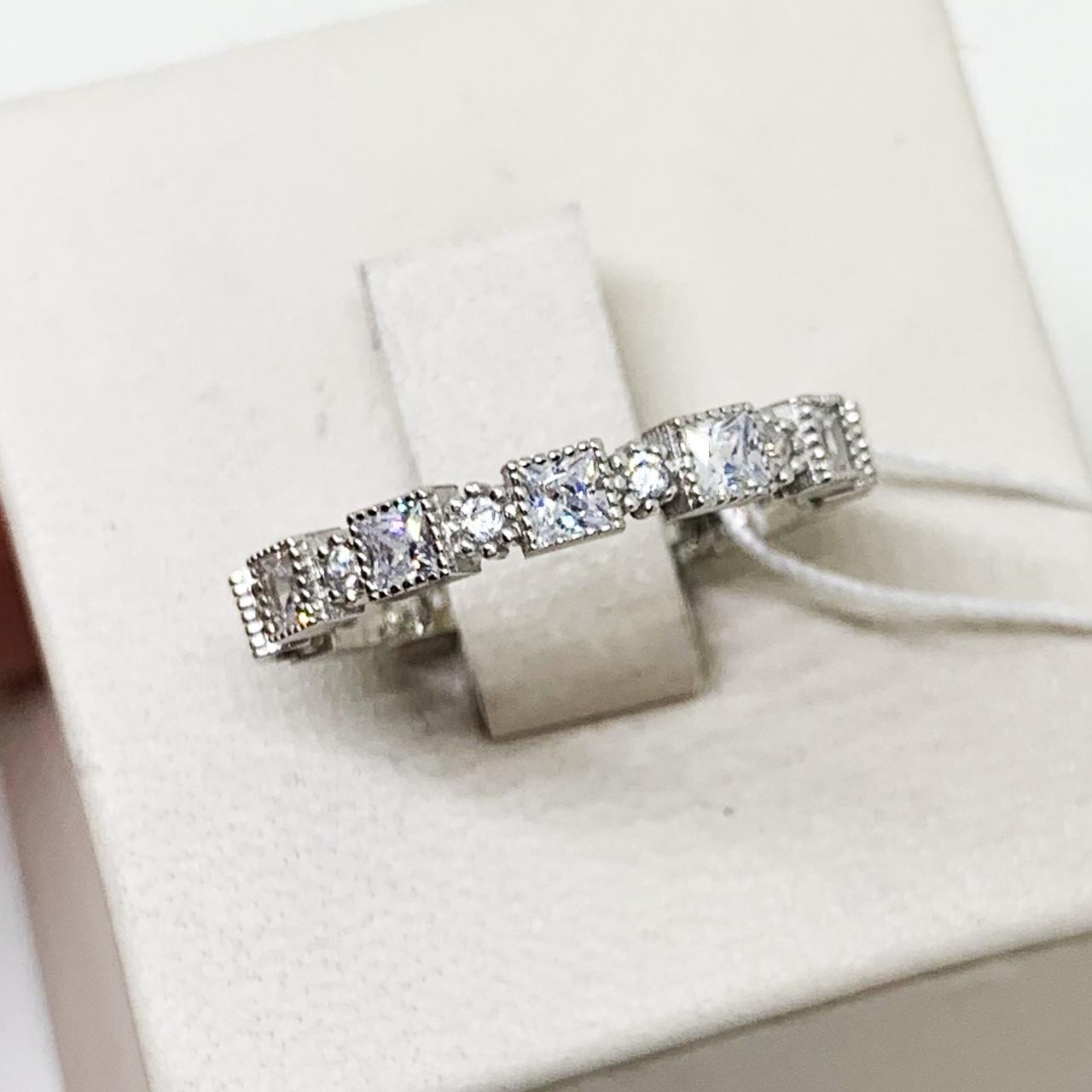 Кольцо серебряное Дорожка с кубическим цирконием 2,21 г р. 18 (1600675286)