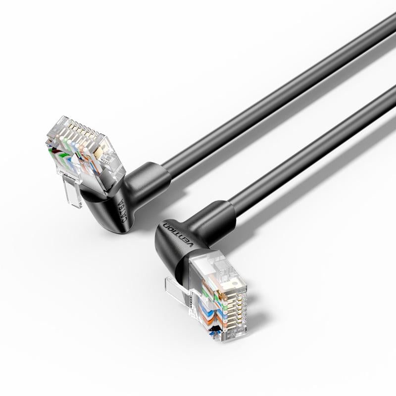 Патч-корд угловой Vention 0,5м Cat6A U/UTP RJ45 8P8C на RJ45 8P8C до 10 Гбит/с 500 МГц поворотные коннекторы с обеих сторон Черный (IBSBD) Патч-корд угловой Vention 0,5м Cat6A U/UTP RJ45 8P8C на RJ45 8P8C до 10 Гбит/с 500 МГц поворотные коннекторы с обеих сторон Черный (IBSBD)