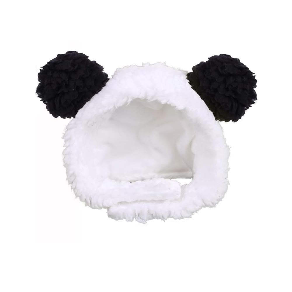 Шапка для кошек и щенков Teddy на липучке OS Черно-белый (3000003749)