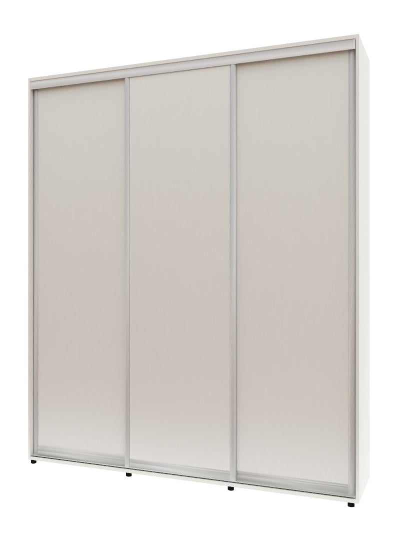 Шкаф-купе трехдверный Комфорт Мебель ДСП Стандарт 180х45х240 см Белый Шкаф-купе трехдверный Комфорт Мебель ДСП Стандарт 180х45х240 см Белый