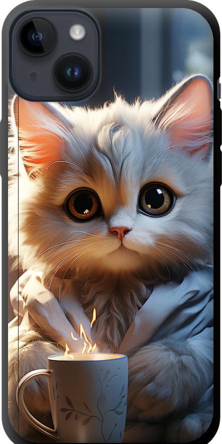 Чехол на iPhone 14 Plus White cat (5646b-2645-42517)