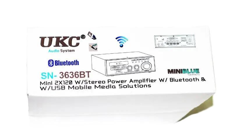 Усилитель мощности звука UKC SN 3636 Bluetooth 4,0 Blue (607796) - фото 4