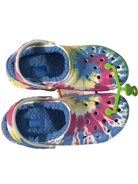 Сабо утепленные кроксы Crocs Classic Lined Tie Dye Clogs р. 37-38 24 см (2131068443) - фото 9