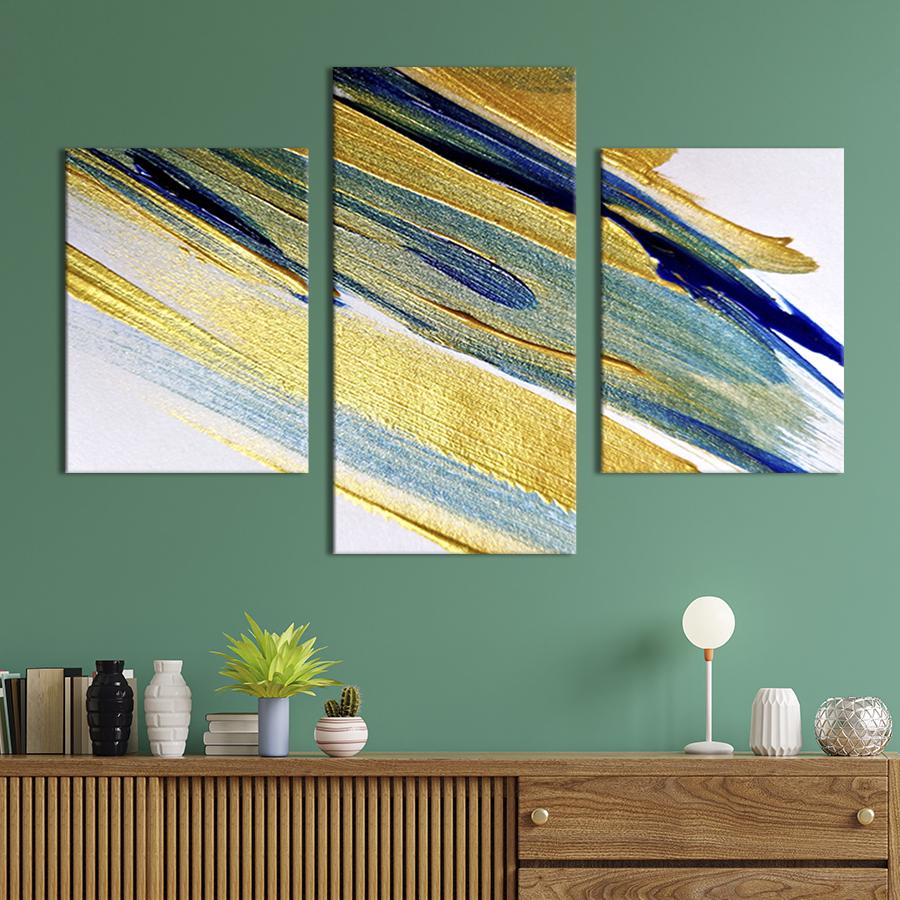 Картина для интерьера Мазки краски на бумаге 141x90 см (43-32)