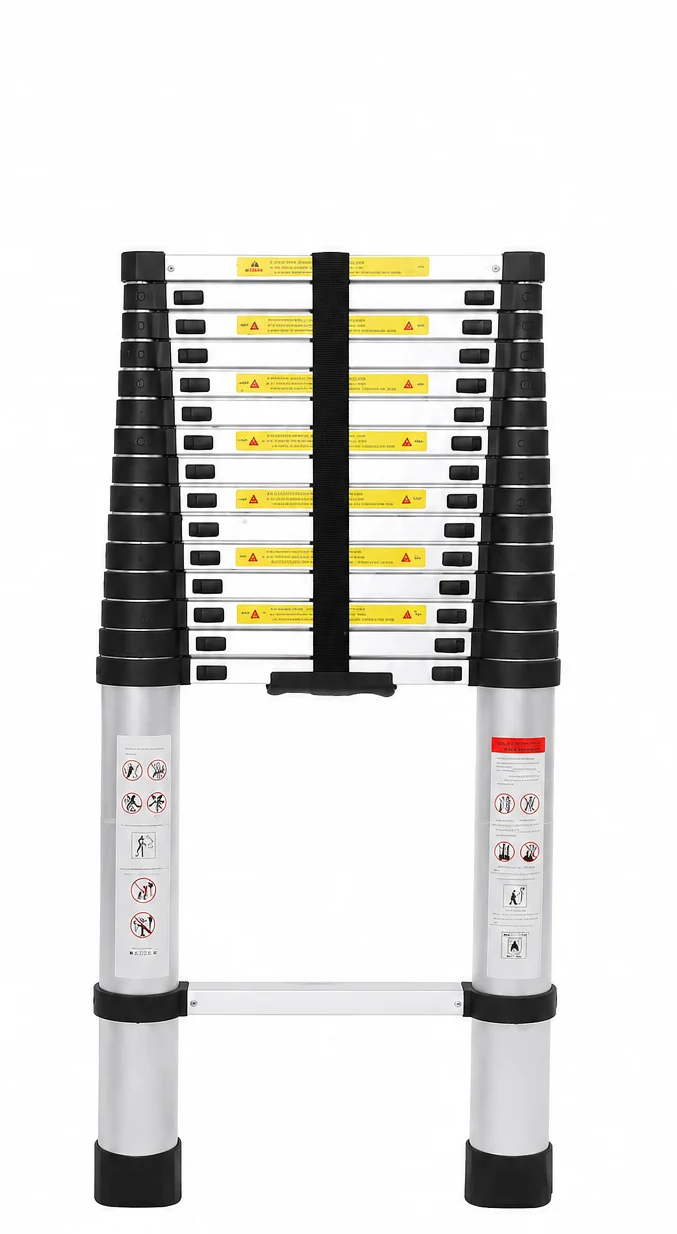 Лестница телескопическая StandHeiz DT260 3,8 м алюминий до 180 кг Серебристый (37011825) Лестница телескопическая StandHeiz DT260 3,8 м алюминий до 180 кг Серебристый (37011825)