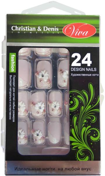 Ногти накладные VIVA 3D в упаковке 24 шт. (3D-311)