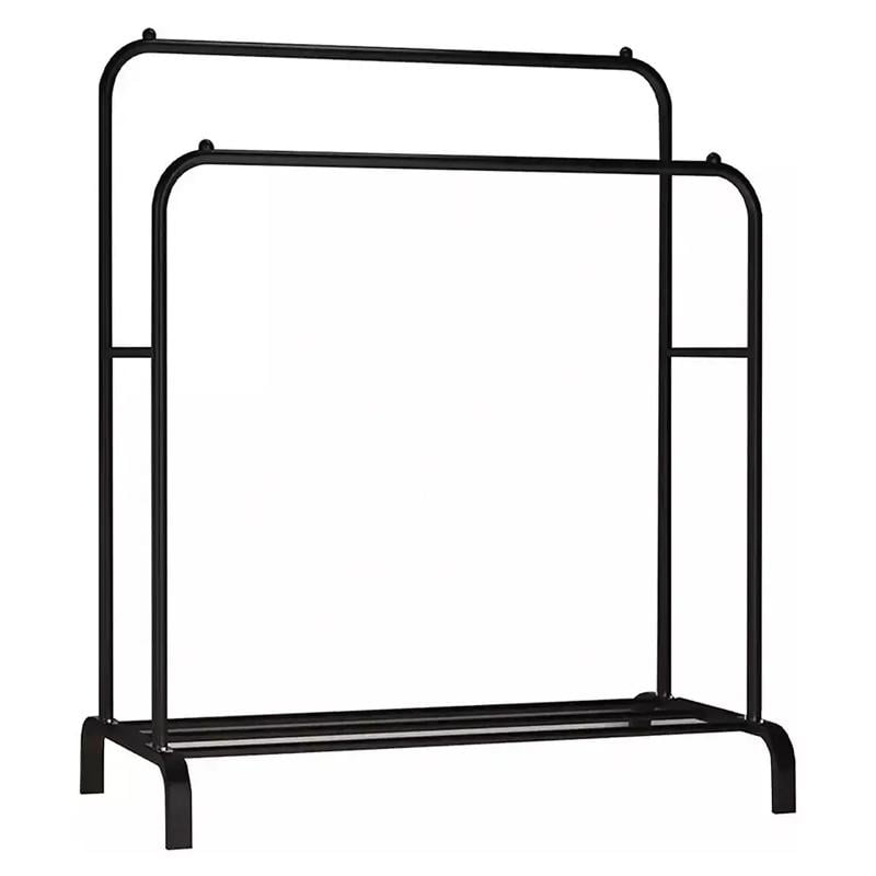 Стійка для одягу та взуття Clothes Rack Double CR-01 подвійна Чорний (SS-02)