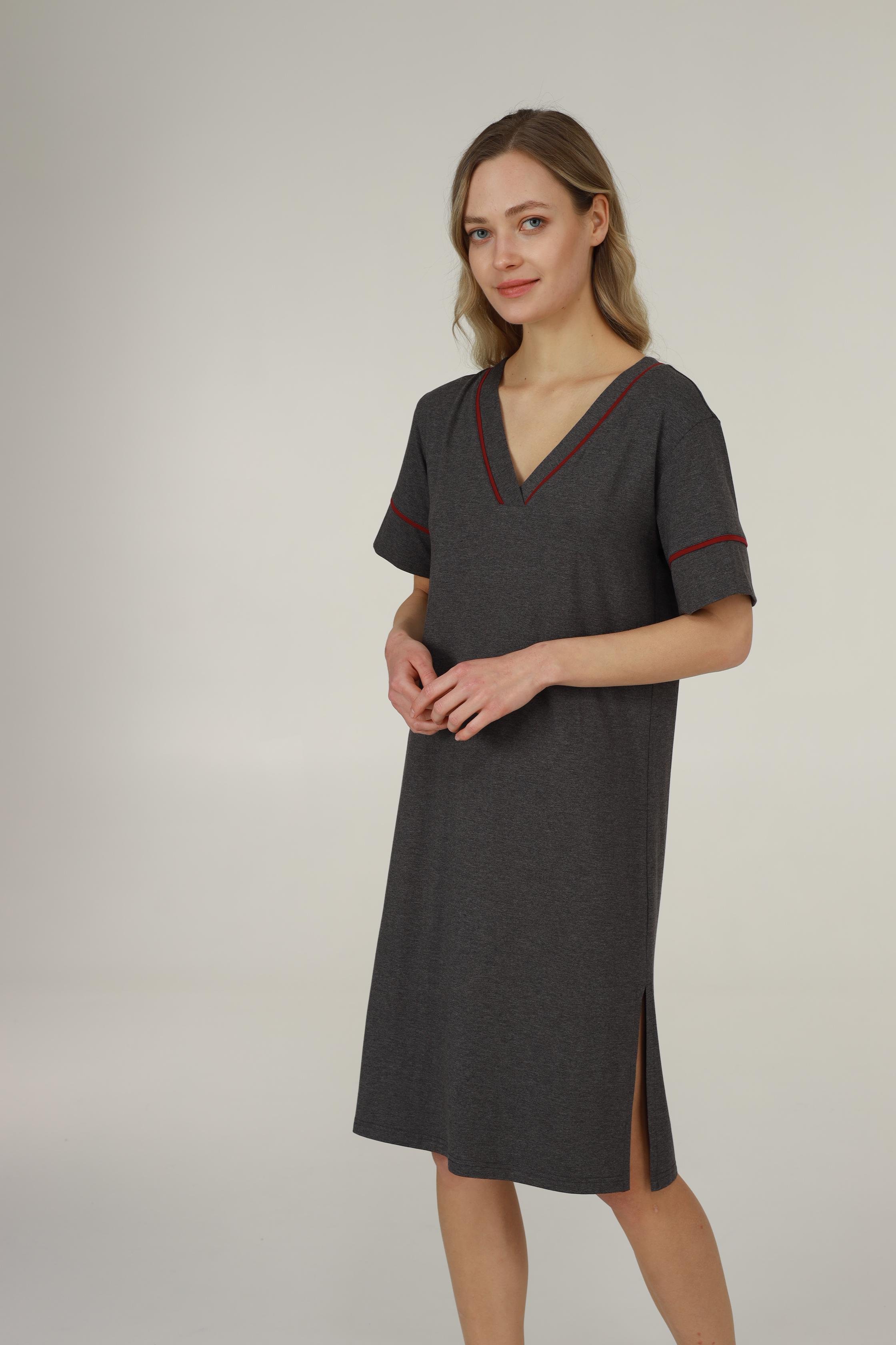 Ночная женская рубашка Ellen Eloise LDM 102/17/01 S Графитовый