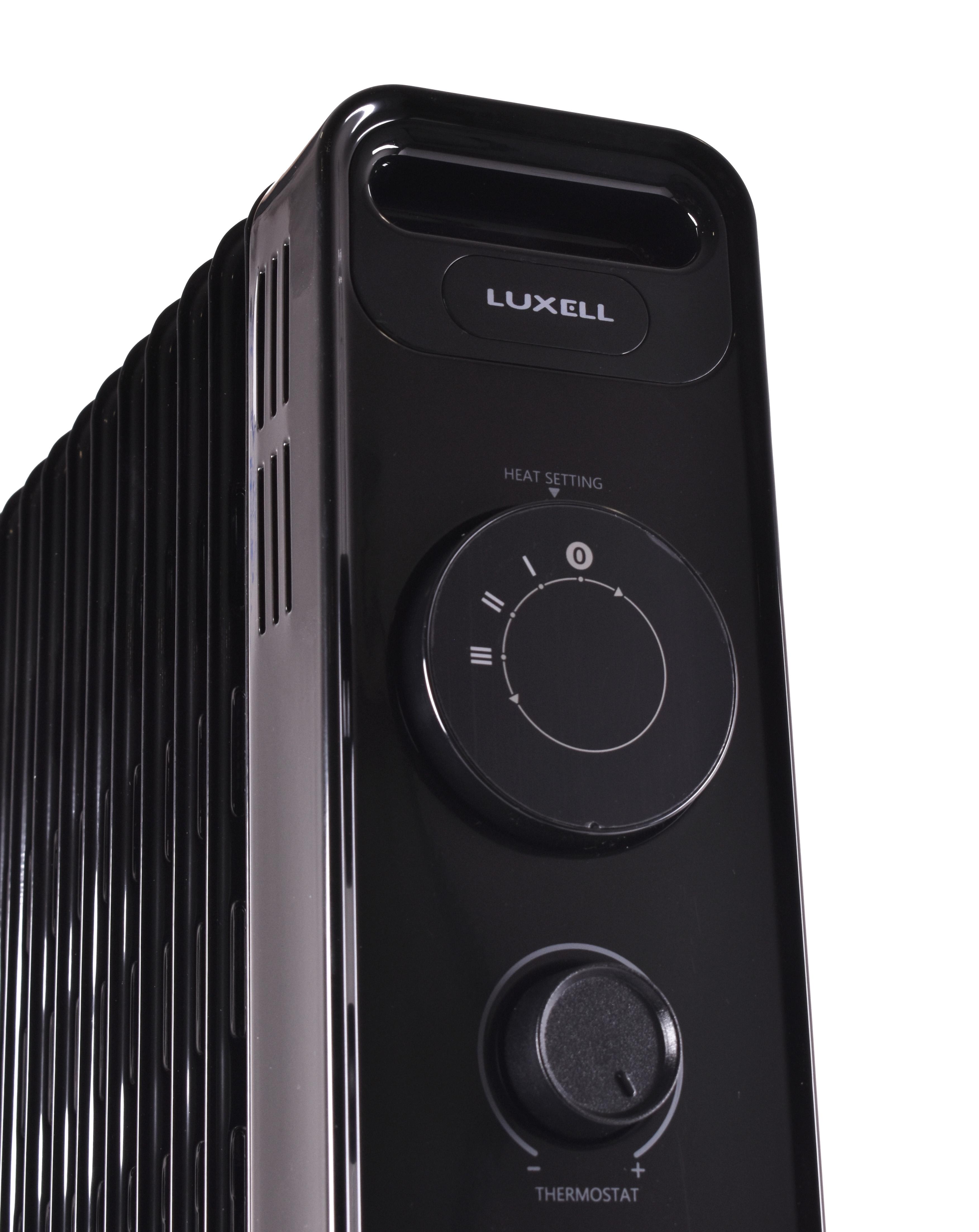 Радиатор-обогреватель масляный Luxell LUX-1230S 11 секций 2300 Вт 23 кв. м Black (29001) - фото 2