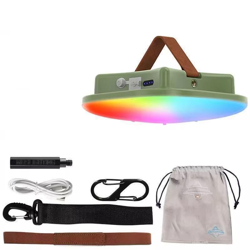 Фонарь кемпинговый Mos Lighting 80W RGB Powerbank 13500 mAh управления Bluetooth (00121)