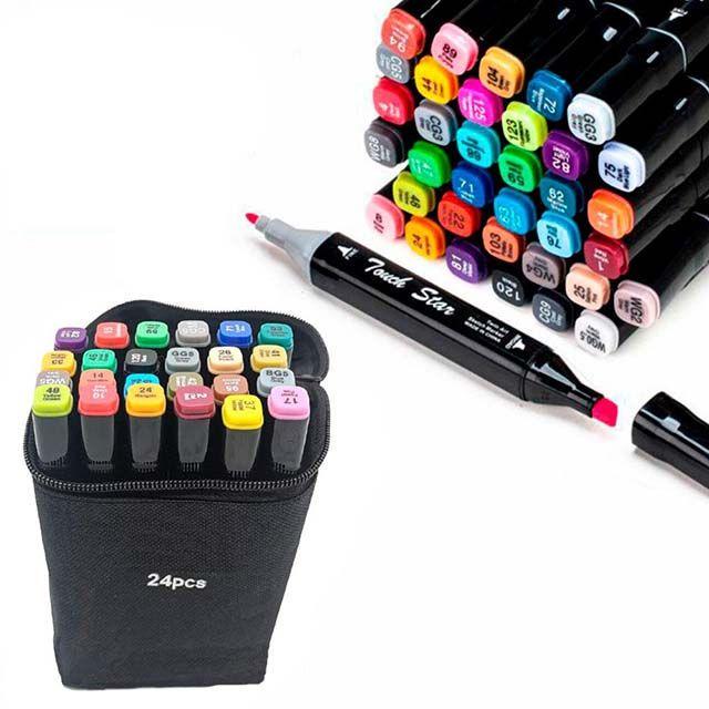 Набор цветных маркеров для рисования 24 шт. (MS-13559) - фото 2