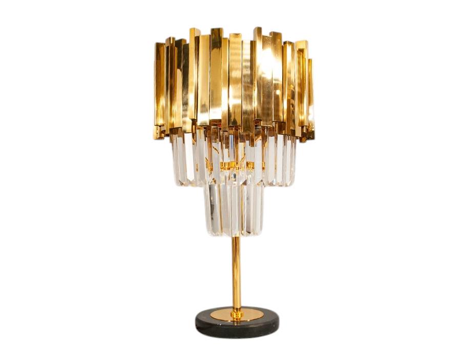 Настільна лампа з кришталевими підвісками (901-T-G) - фото 2 Настільна лампа з кришталевими підвісками (901-T-G) - фото 2