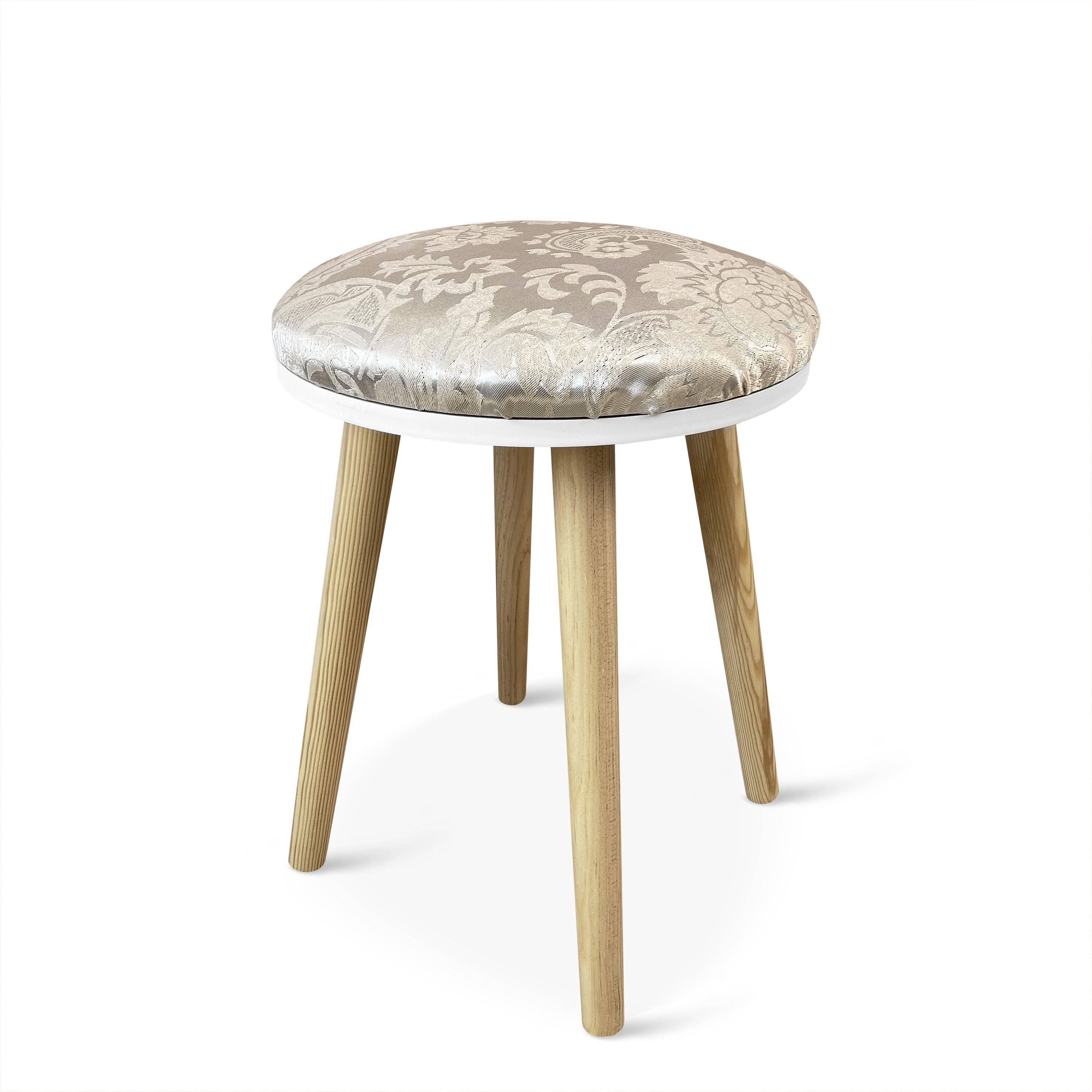 Туалетний столик з дзеркалом Homart Woody та табуретом Білий (9365) - фото 3 Туалетний столик з дзеркалом Homart Woody та табуретом Білий (9365) - фото 3