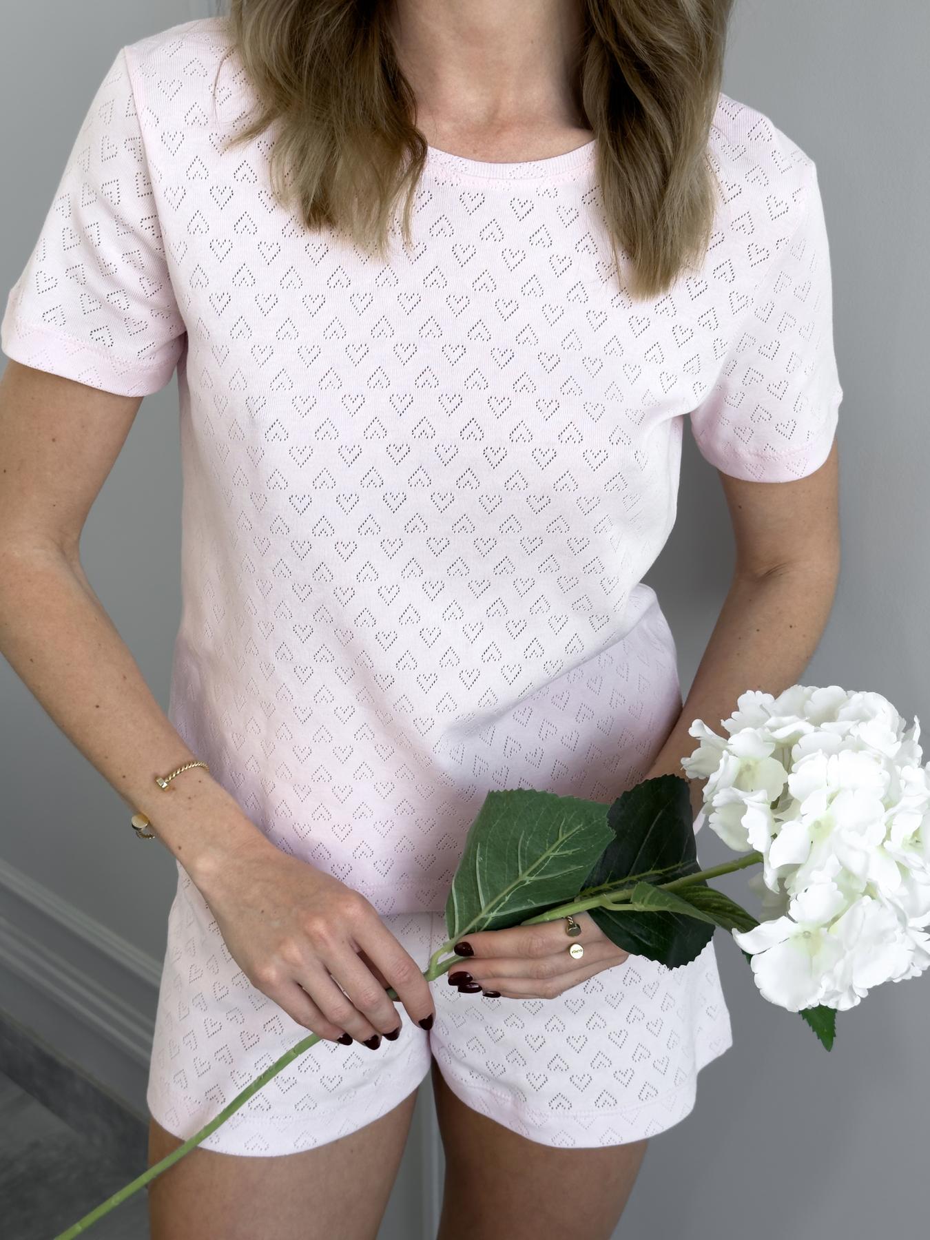 Пижама женская Rose Amour футболка/шорты S-M Бледо-розовый (SetPH1213) - фото 6