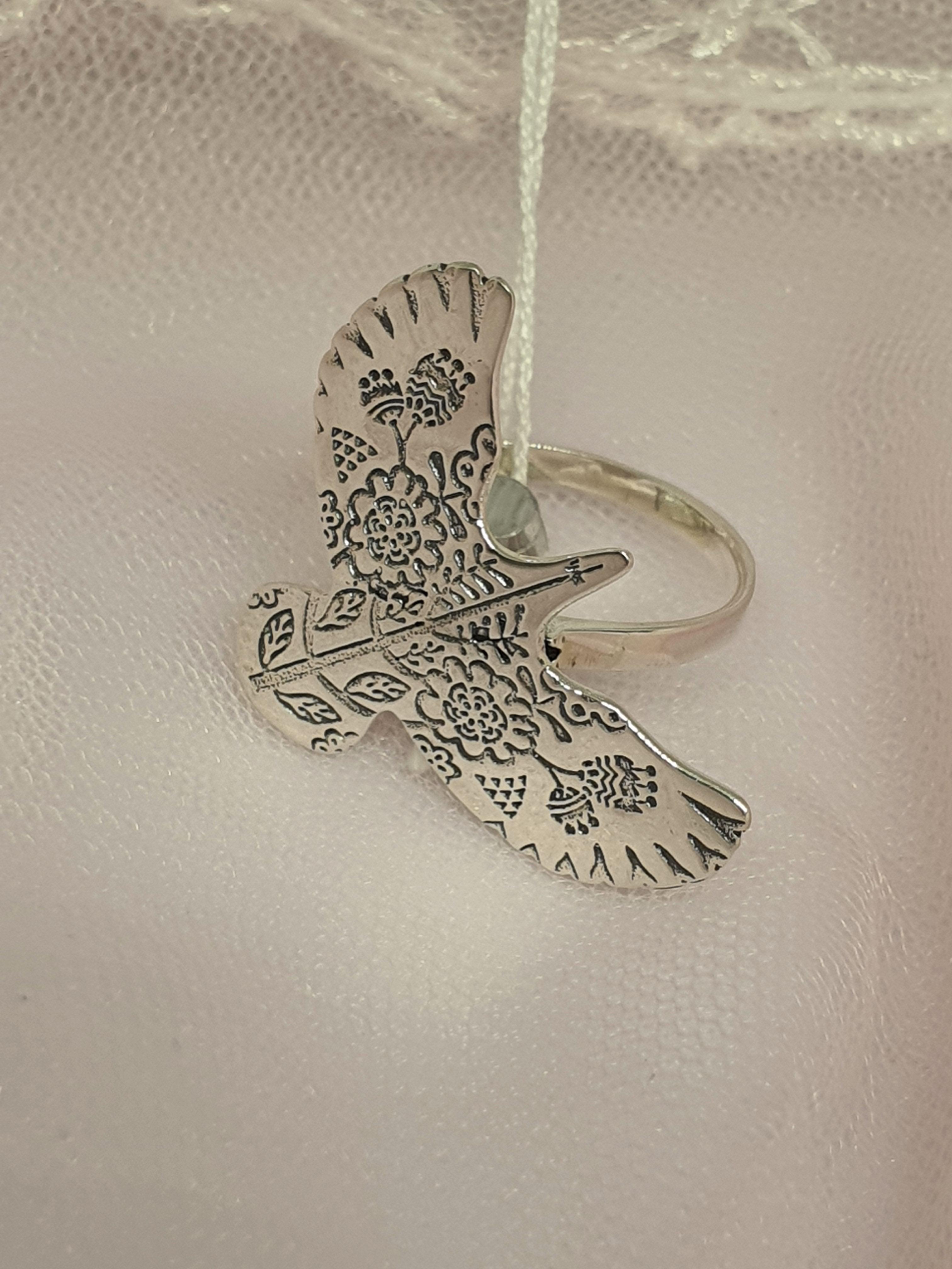 Каблучка срібна Горлиця 17,5 см 925 проба (30245473) - фото 5 Каблучка срібна Горлиця 17,5 см 925 проба (30245473) - фото 5