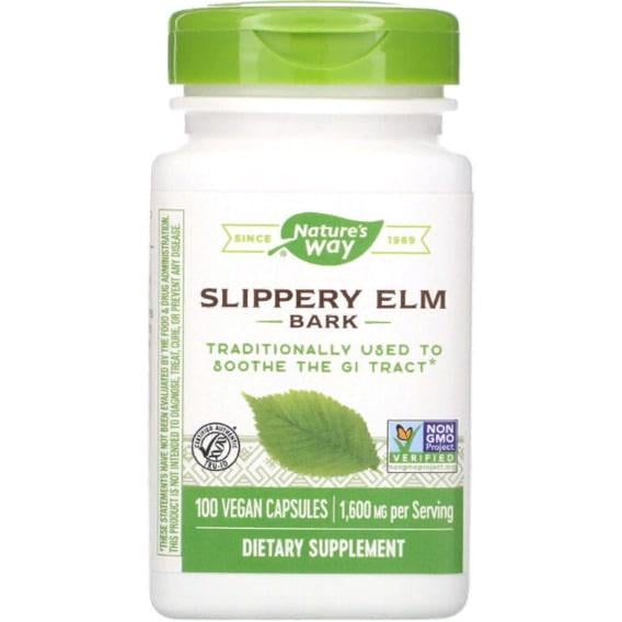 Комплекс для травлення Nature's Way Slippery Elm Bark 400 мг 100 Veg Caps (NWY-17100)